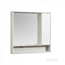 Зеркальный шкаф Акватон Флай 100 светлое дерево купить в интернет-магазине сантехники Sanbest