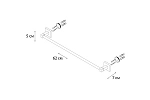 Полотенцедержатель FIXSEN METRA FX-11101 купить в интернет-магазине сантехники Sanbest