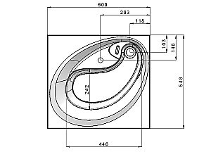 Раковина Grossman Alvaro 1605501 купить в интернет-магазине Sanbest