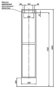 Шкаф-пенал Aquanet Милан 336386 35 белый глянец для ванной в интернет-магазине сантехники Sanbest