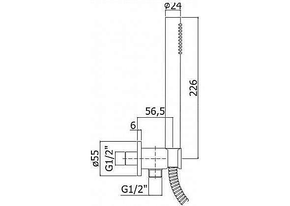 Душевой гарнитур Paffoni MASTER ZDUP094CR купить в интернет-магазине сантехники Sanbest