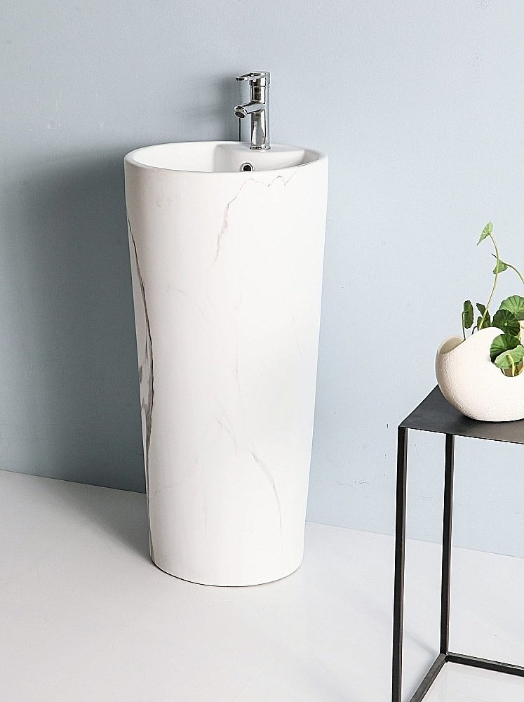 Раковина напольная Gid Autonomo 40 Nb131wgs 81115 белый мрамор купить в интернет-магазине Sanbest