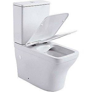 Унитаз напольный Aquanet Elegant 280958 безободковый, с бачком, с крышкой микролифт купить в интернет-магазине Sanbest