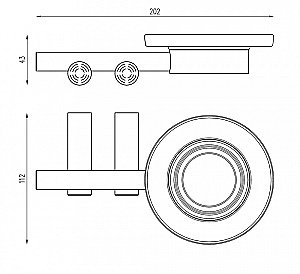 Мыльница Abber Osten 316 AA1858BGG оружейная сталь брашированная купить в интернет-магазине сантехники Sanbest