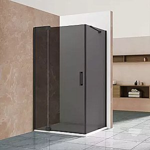 Душевой уголок Vincea Extra VSR-1E101180CGB 110x80 стекло тонированное/профиль черный купить в интернет-магазине Sanbest