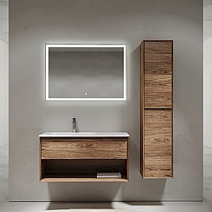 Тумба с раковиной Sancos Marmi 1.0 MR1.0100LECH дуб чарльстон для ванной в интернет-магазине Sanbest