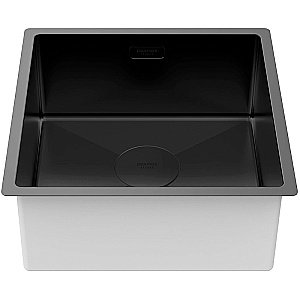 Кухонная мойка Paulmark Next 44 PM214444-MBN черная матовая купить в интернет-магазине сантехники Sanbest