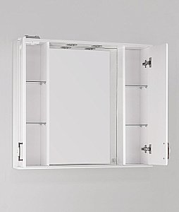 Зеркало со шкафом Style Line Олеандр-2 90/С ЛС-00000242 белый в ванную от интернет-магазине сантехники Sanbest