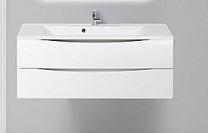 Тумба с раковиной BelBagno MARINO 2C-SO-BL-P 110 Bianco Lucido для ванной в интернет-магазине Sanbest