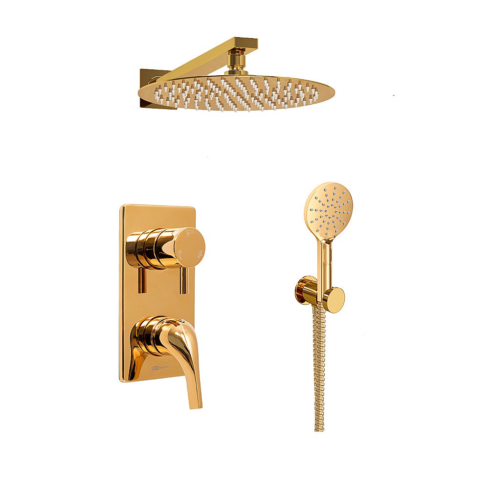 Душевая система WasserKRAFT A7171.189.197.208.183.348 золото купить в интернет-магазине сантехники Sanbest