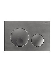 Кнопка для инсталляции Cezares RELAX-BTN-GM оружейная сталь матовая купить в интернет-магазине сантехники Sanbest