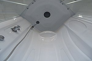 Душевая кабина Royal Bath RB90BK1-T 90x90 профиль белый/стекло прозрачное купить в интернет-магазине Sanbest
