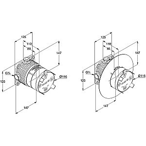 Душевая система KLUDI AMEO 418310575 купить в интернет-магазине сантехники Sanbest