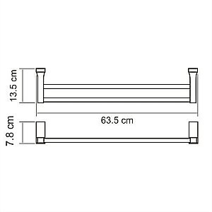Полотенцедержатель WasserKRAFT Lopau K-6040 купить в интернет-магазине сантехники Sanbest
