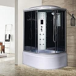 Душевая кабина RIVER DUNAY 44 120х80 стекло тонированное/левая купить в интернет-магазине сантехники Sanbest