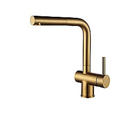Смеситель для кухни Paulmark Dosse Do214418-LG светлое золото купить в интернет-магазине сантехники Sanbest