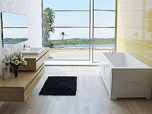 Ванна Эстет Дельта 150x70 цвет по RAL c блестками купить в интернет-магазине Sanbest