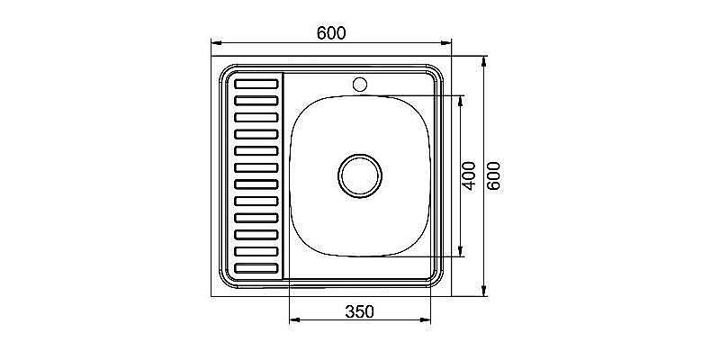 Мойка кухонная MIXLINE ML 528019 хром купить в интернет-магазине сантехники Sanbest