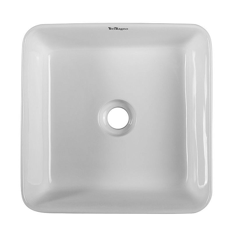 Раковина накладная Belbagno 39,5 BB1421 белая купить в интернет-магазине Sanbest