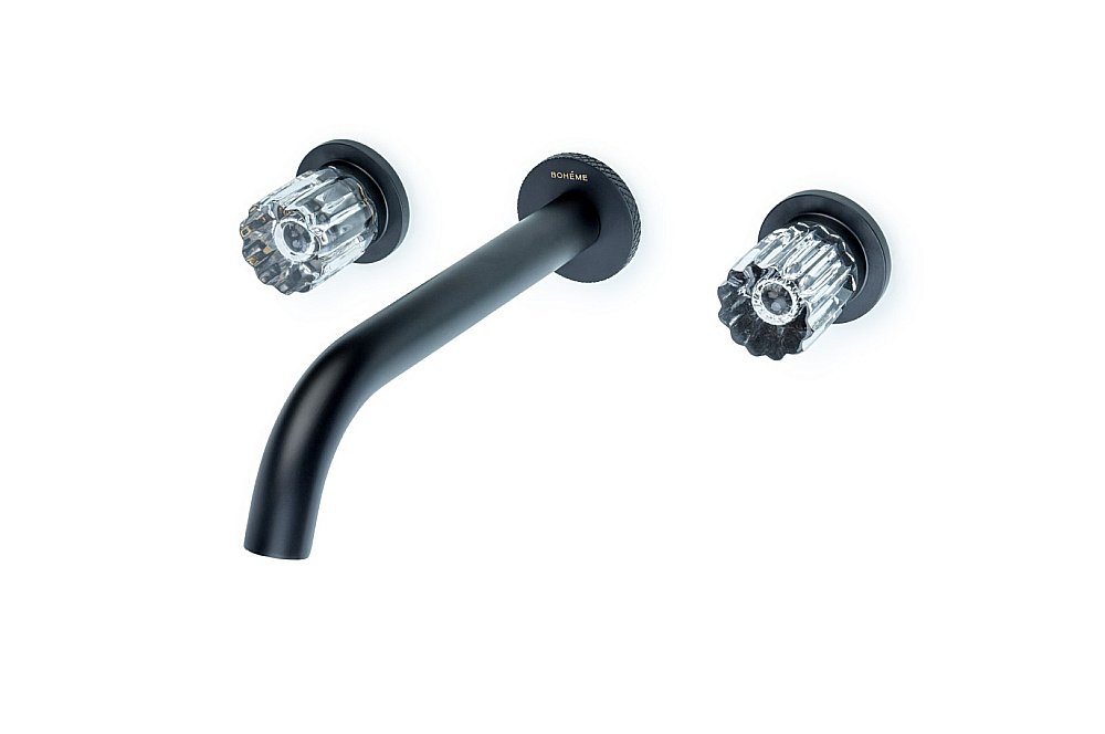 Смеситель для раковины Boheme ELEGANTE 152-2-B-EL черный купить в интернет-магазине сантехники Sanbest