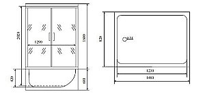 Душевой бокс Timo Lux TL-1505 купить в интернет-магазине Sanbest