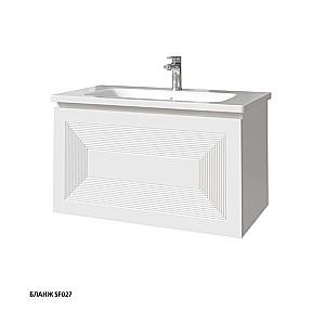 Тумба с раковиной Caprigo Modo-Quarta 80 с интегрированной ручкой, цвет на выбор для ванной в интернет-магазине Sanbest