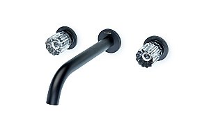 Смеситель для раковины Boheme ELEGANTE 152-2-B-EL черный купить в интернет-магазине сантехники Sanbest