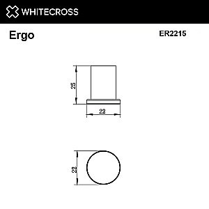 Крючок WhiteCross Ergo ER2215BL черный матовый купить в интернет-магазине сантехники Sanbest