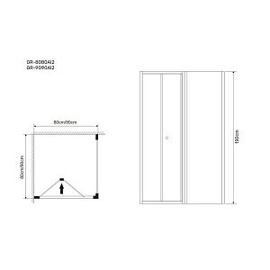 Душевой уголок Grossman Alba2 GR-9090Al2 90х90 купить в интернет-магазине Sanbest