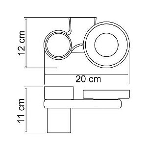 Держатель стакана и мыльницы WasserKRAFT Berkel K-6826 купить в интернет-магазине сантехники Sanbest