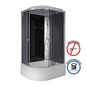 Душевая кабина Niagara Eco E120/80/40/TN 120х80 стекло тонированное/профиль хром купить в интернет-магазине Sanbest