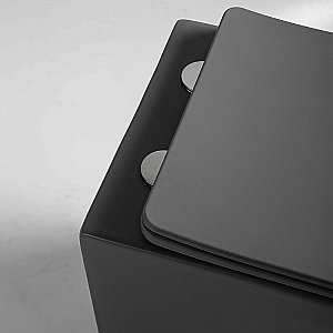 Унитаз Vincea Piatti VT1-11SMA безободковый, с крышкой микролифт, антрацит матовый купить в интернет-магазине Sanbest