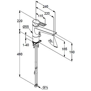 Смеситель для кухни Kludi Mix Multi 329070562 хром купить в интернет-магазине сантехники Sanbest