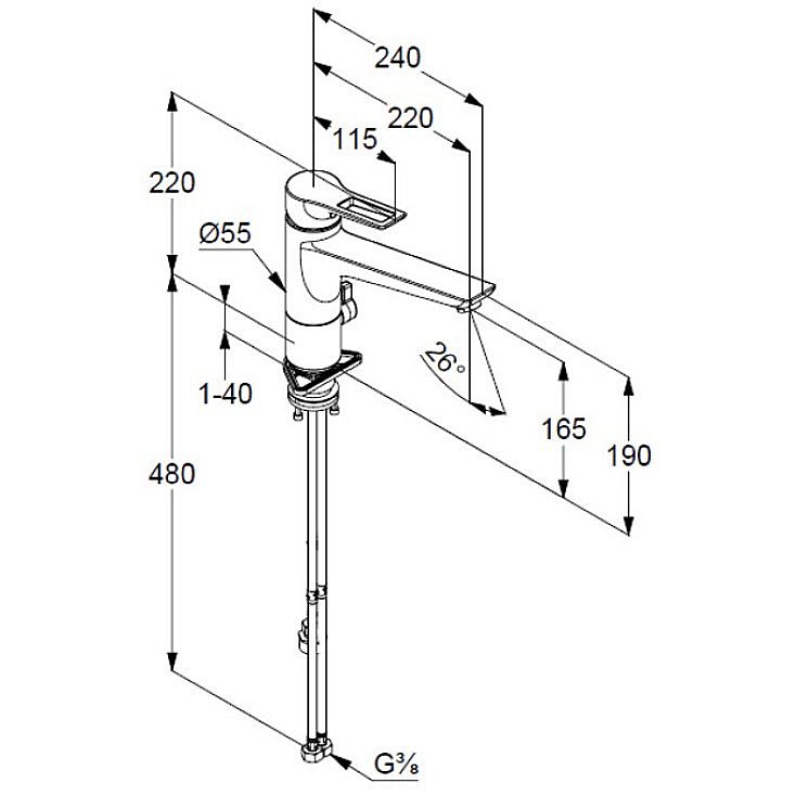 Смеситель для кухни Kludi Mix Multi 329070562 хром купить в интернет-магазине сантехники Sanbest