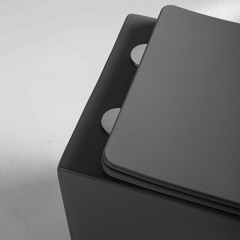 Унитаз Vincea Piatti VT1-11SMA безободковый, с крышкой микролифт, антрацит матовый купить в интернет-магазине Sanbest