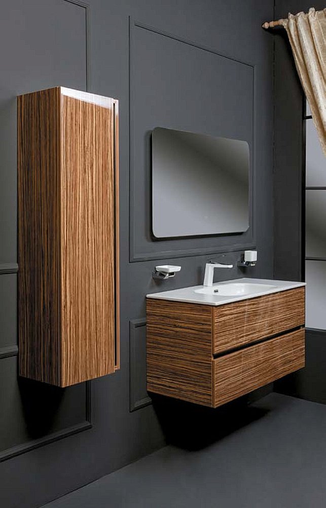 Пенал Armadi Art Vallessi зербрано глянец для ванной в интернет-магазине сантехники Sanbest