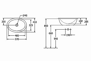 Раковина Villeroy&Boch Loop & Friends 4A620001 альпийский белый купить в интернет-магазине Sanbest