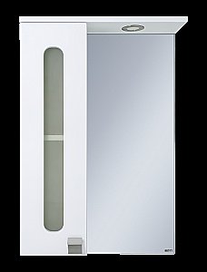 Зеркало со шкафом Misty Урал 50 Э-Ура-04050-021Л белый в ванную от интернет-магазине сантехники Sanbest