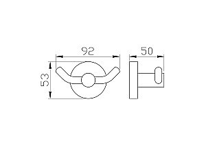Крючок WONZON & WOGHAND EASY WW-8125 хром купить в интернет-магазине сантехники Sanbest