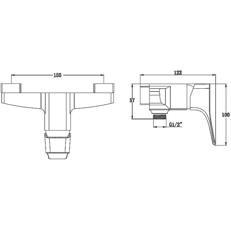 Смеситель для душа Kaiser Clever 76077 купить в интернет-магазине сантехники Sanbest
