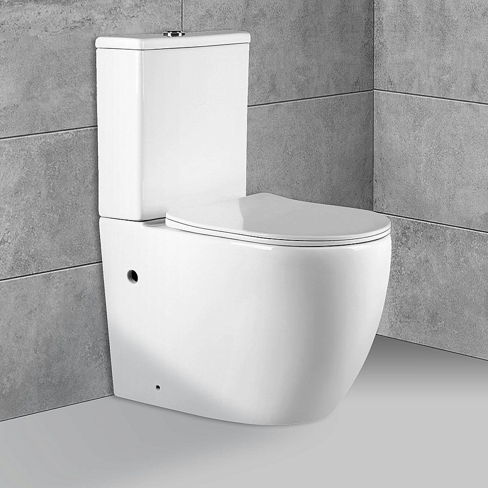 Унитаз напольный Vincea EVO VT2-34  безободковый, с бачком, с крышкой микролифт,белый купить в интернет-магазине Sanbest