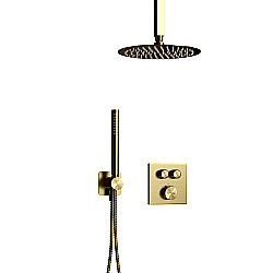 Душевая система WasserKraft A5548.353.259.285.194.286 с термостатом, золото матовое купить в интернет-магазине сантехники Sanbest