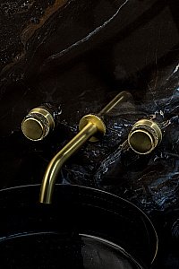 Смеситель для раковины Boheme AURA 152-2-MG-A матовое золото купить в интернет-магазине сантехники Sanbest