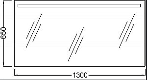 Зеркало с подсветкой Jacob Delafon EB1419-NF 130 в ванную от интернет-магазине сантехники Sanbest