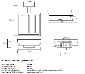 Мыльница Bemeta Plaza 118108022 купить в интернет-магазине сантехники Sanbest
