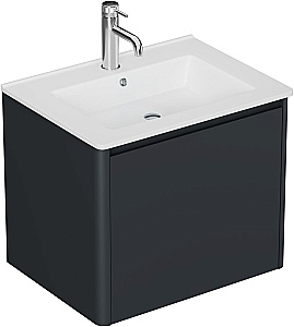 Тумба с раковиной Allen Brau Gravity 60 1.370012.AM антрацит матовый для ванной в интернет-магазине Sanbest