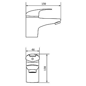 Смеситель для раковины Veragio Pont VR.PNT-2110.CR купить в интернет-магазине сантехники Sanbest