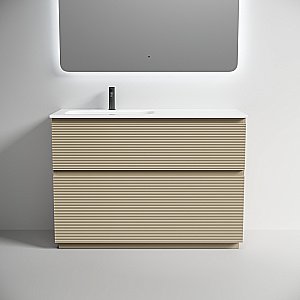 Тумба с раковиной Sancos Folk Floor FL120FLCP/FL120FRCP Капучино для ванной в интернет-магазине Sanbest