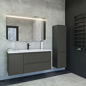 Тумба с раковиной Caprigo Forte 120 два ящика, одна дверь слева, цвет на выбор для ванной в интернет-магазине Sanbest