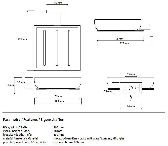 Мыльница Bemeta Plaza 118108022 купить в интернет-магазине сантехники Sanbest